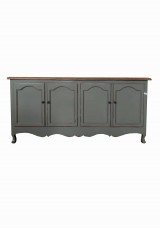 Caulder Vintage-look Sideboard W180 Green/ White